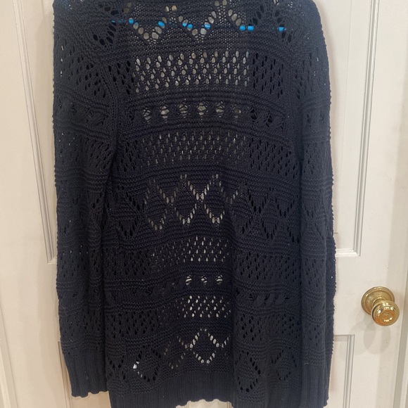 Lucky brand large cardigan. Blackish/navy. - Picture 3 of 3